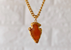Carnelian Arrowhead Pendant