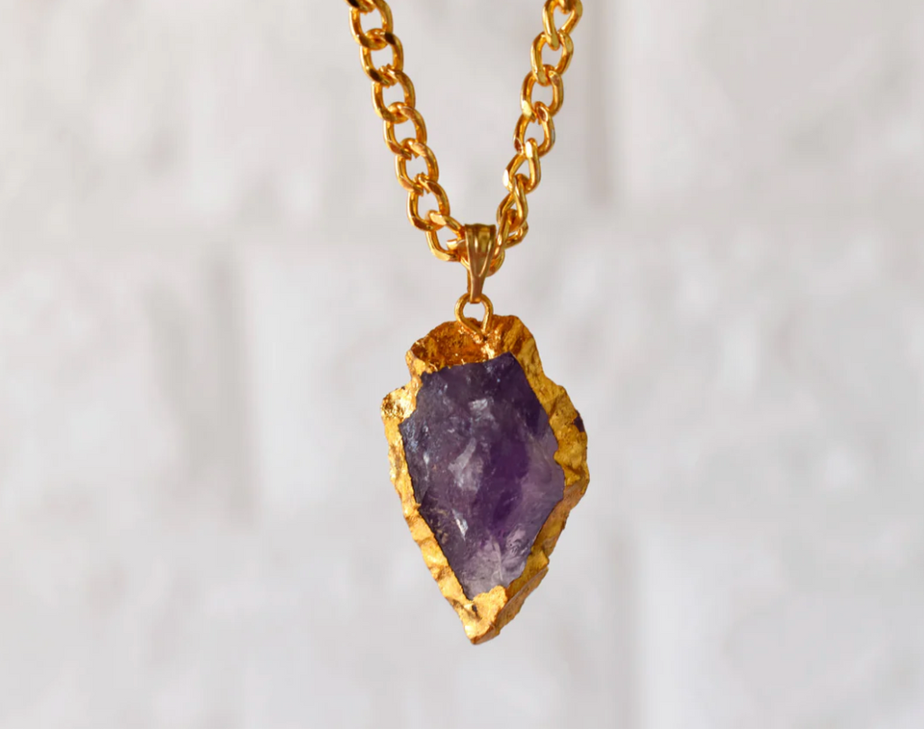 Amethyst Arrowhead Pendant
