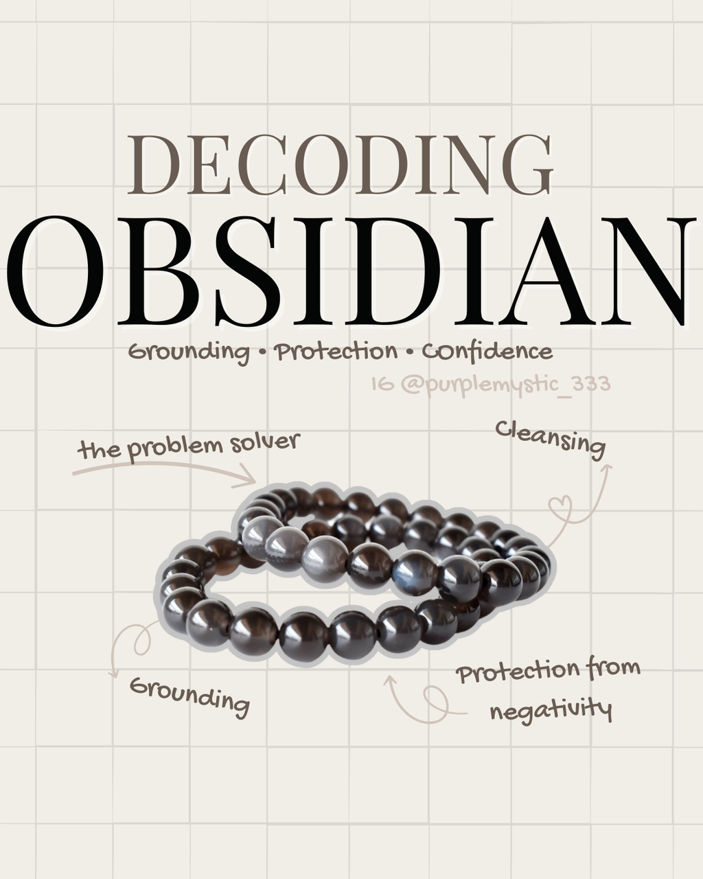 Black Obsidian Bracelet